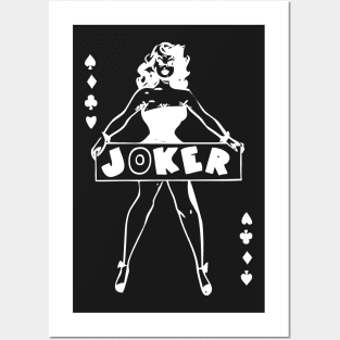 Poker Cards Lady Posters and Art